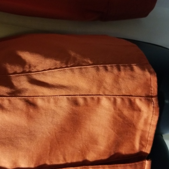 Sz L CLEO Long sleeved Orange Blouse - Picture 6 of 7